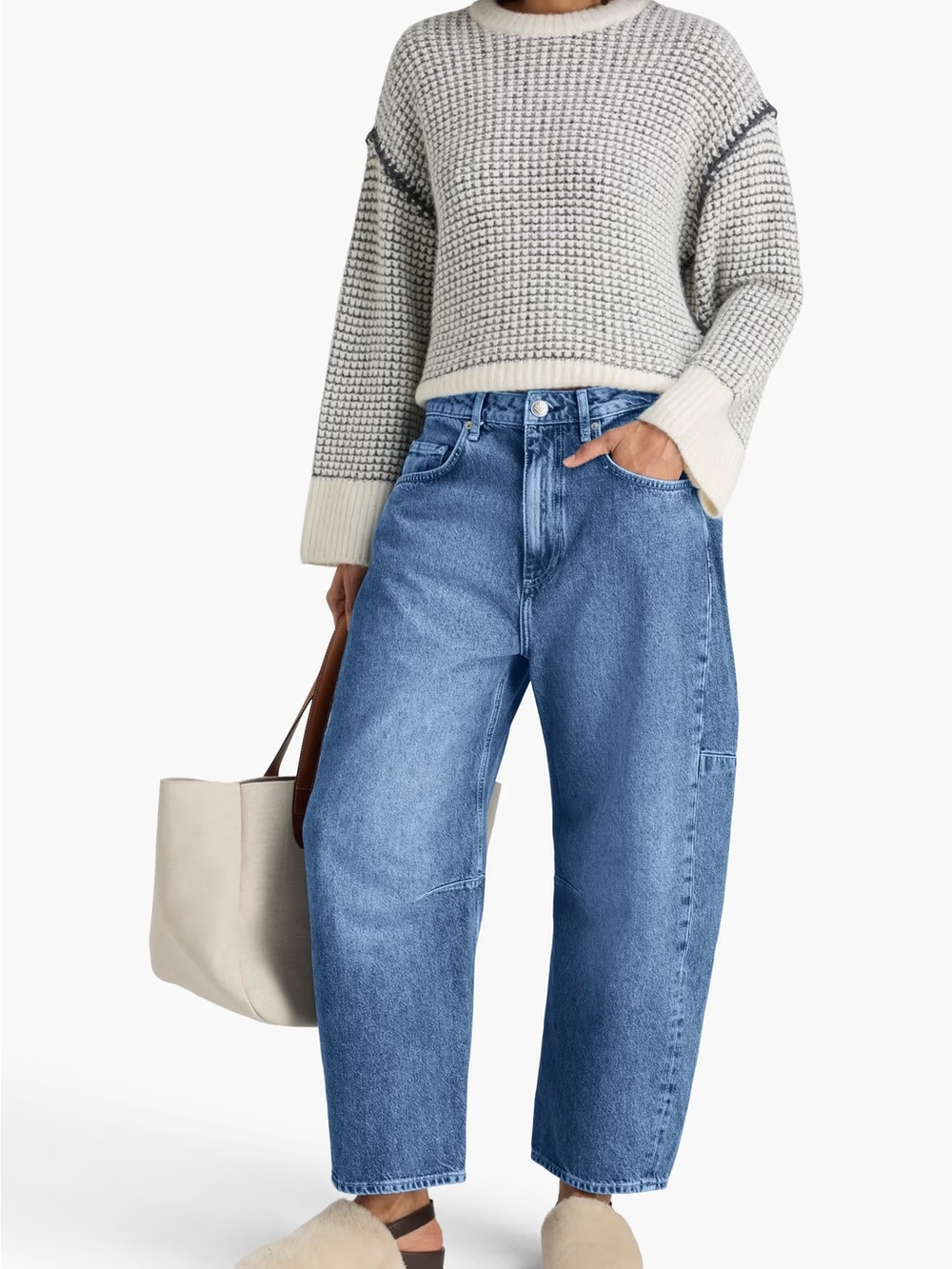 RAG & BONE Charlie Ankle high-rise barrel-leg jeans - Picture 2 of 8